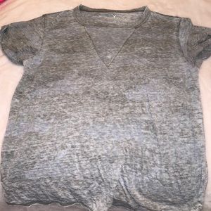 Green cut out tee